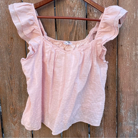 BB Dakota by Steve Madden Tops - BB DAKOTA Steve Madden Women’s Pink Lacy Cropped Tank Top Size Medium